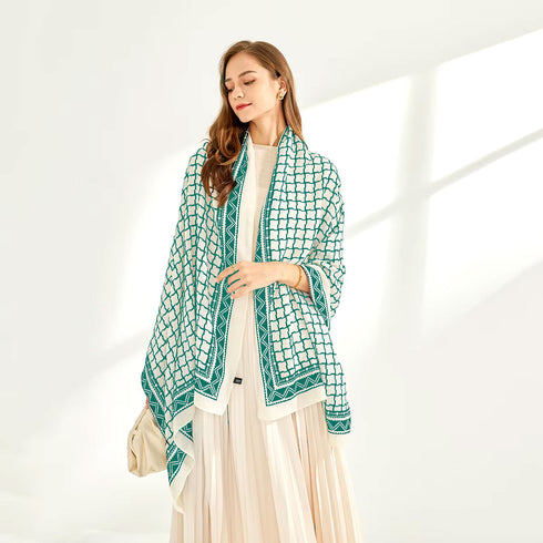 Printed Cashmere Shawl - 06